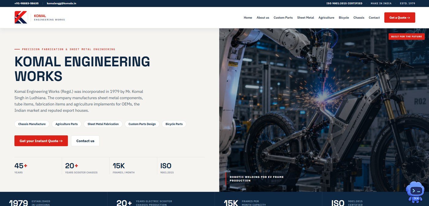 Website portfolio screenshot